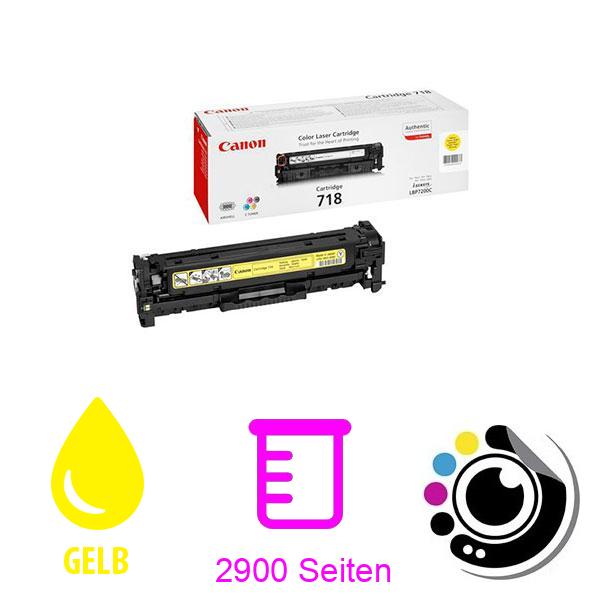Original Canon Toner 718 gelb 2659B002